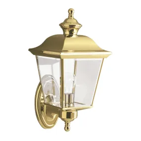 Bay Shore Small/Medium Wall Lantern - Polished Brass Finish