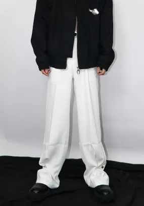 Buttoned Bootcut Trousers