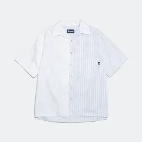 Camp Shirt Embroidered Stripe - Blue/White