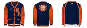 Fleece Varsity Cardigan With No Lining